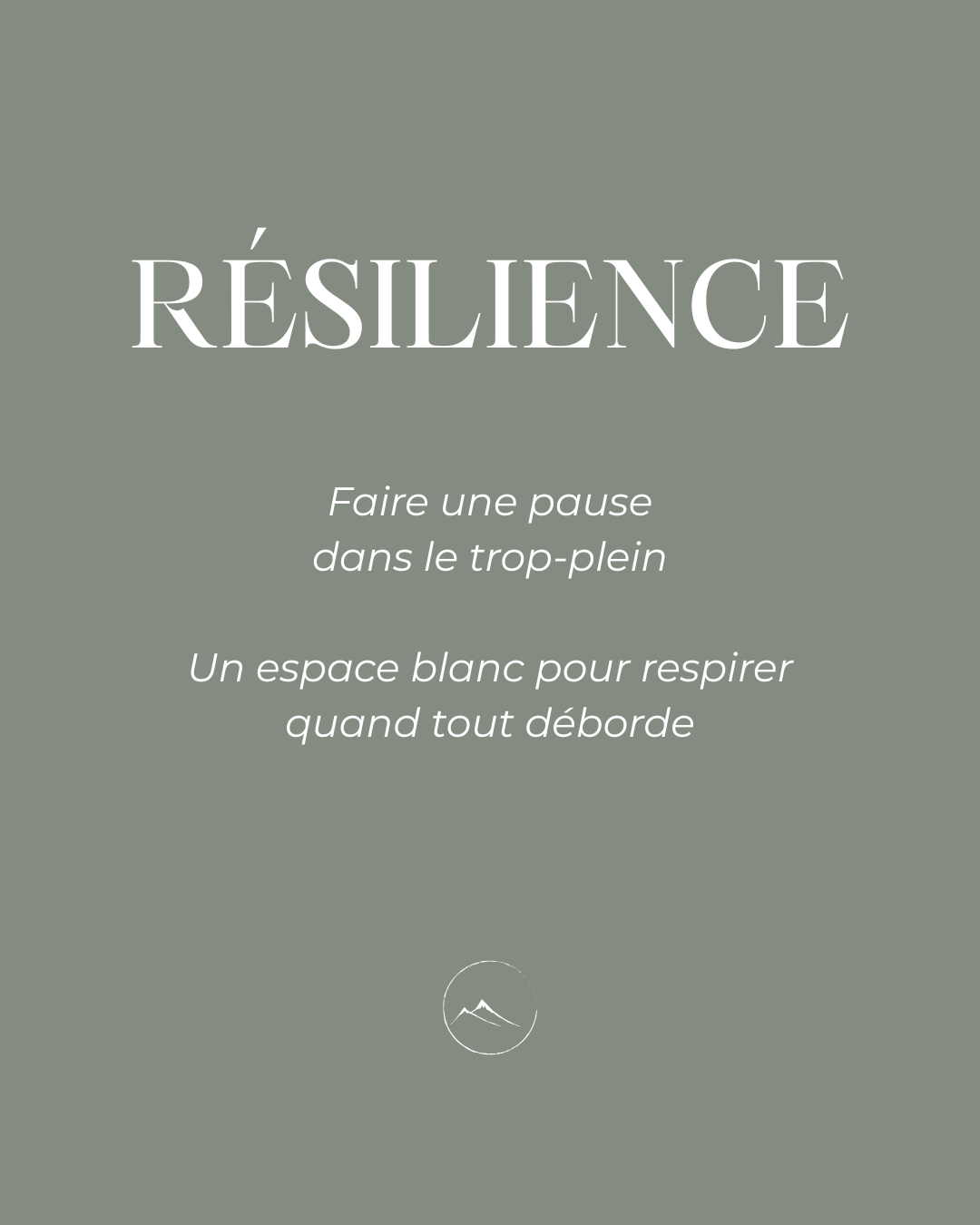 Présentation en quelques lignes de la peinture résilience à l'encre de chine et de sa signification 